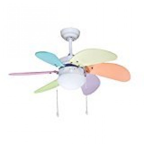 Colorful Ocean Lamp Ceiling Fan 32In OL-36009-C For Baby/Kids Room - B07BK12GMY